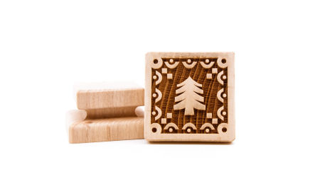 No. S032 FOLK CHRISTMAS TREE image 1