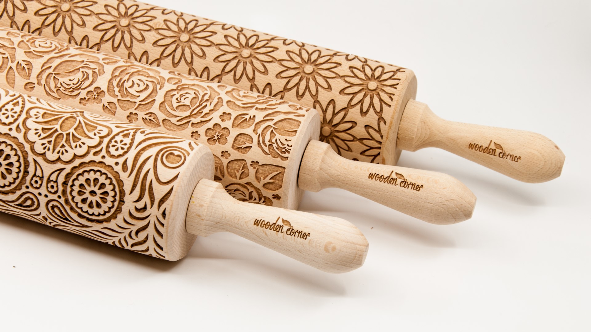 SET OF 3 ANY BIG ROLLING PINS  image 1