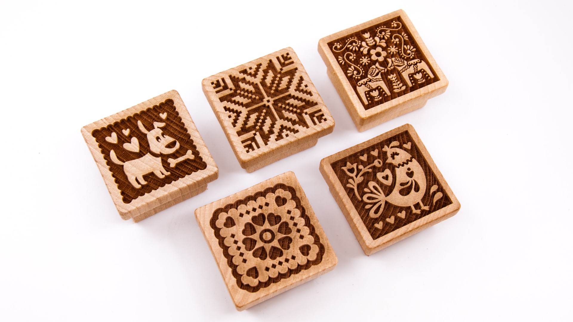 SET OF 4 ANY SQUARE STAMPS image 1